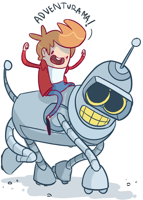 Adventurama – Futurama si fonde con Adventure Time