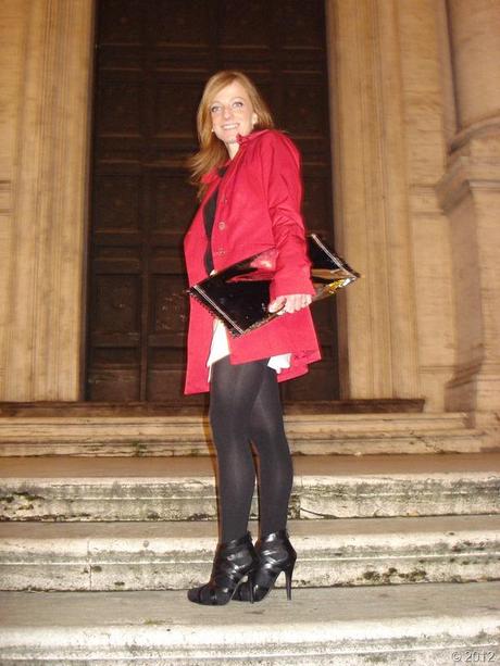 fashion blogger roma, margiela candy bag, trech rosso, margiela hm