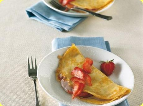 Crêpe alle fragole e mascarpone Crêpe alle fragole e mascarpone
