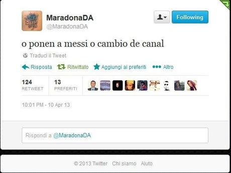 Maradona tweet