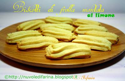 Biscotti di frolla montata al limone