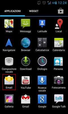 Come configurare Email con Fastweb su dispositivi Google Android.