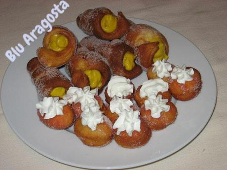 Cannoli fritti con crema all'arancia da Sal de Riso