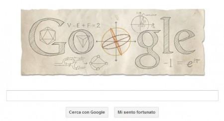 Eulero, un Google doodle animato per il matematico del pi greco