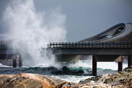 Storm ved Atlanterhavsveien