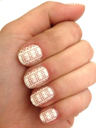 romantic lace nails