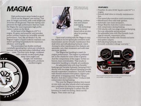 Vintage Brochures: Honda VF 700 C Magna 1985 (Usa)