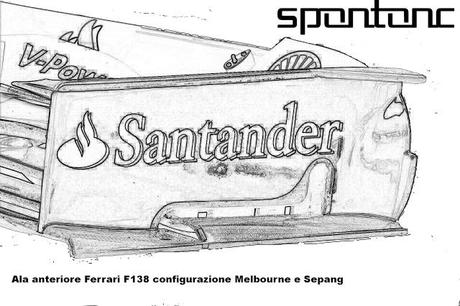 ECCO COME FUNZIONA LA NUOVA ALA ANTERIORE DELLA FERRARI F138 ECCO COME FUNZIONA LA NUOVA ALA ANTERIORE DELLA FERRARI F138
