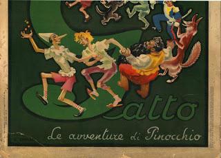 PINOCCHIO: calendario Lana Gatto del 1942 PINOCCHIO: calendario Lana Gatto del 1942