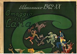 PINOCCHIO: calendario Lana Gatto del 1942 PINOCCHIO: calendario Lana Gatto del 1942