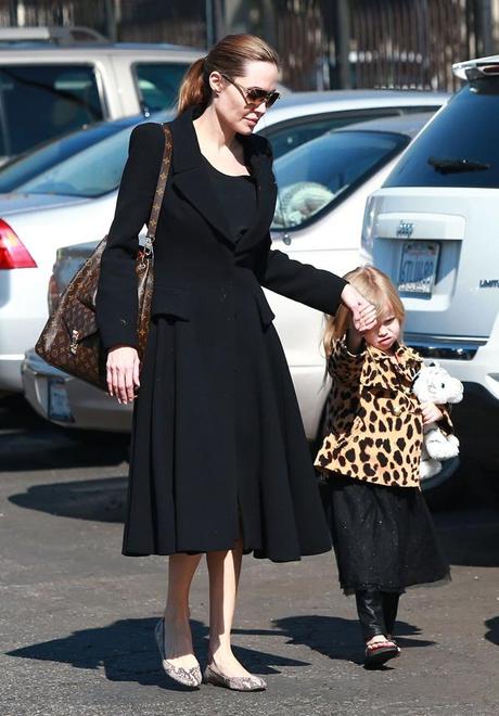 Angelina Jolie (and her daughter Vivienne): animalier mood
