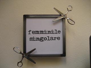 Femminile Singolare!