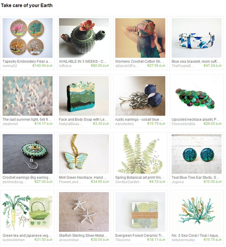 Take care of your Earth {Treasury passion}