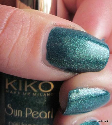 KIKO Fierce Spirit: Sun Pearl Nail Lacquer 428 River Green