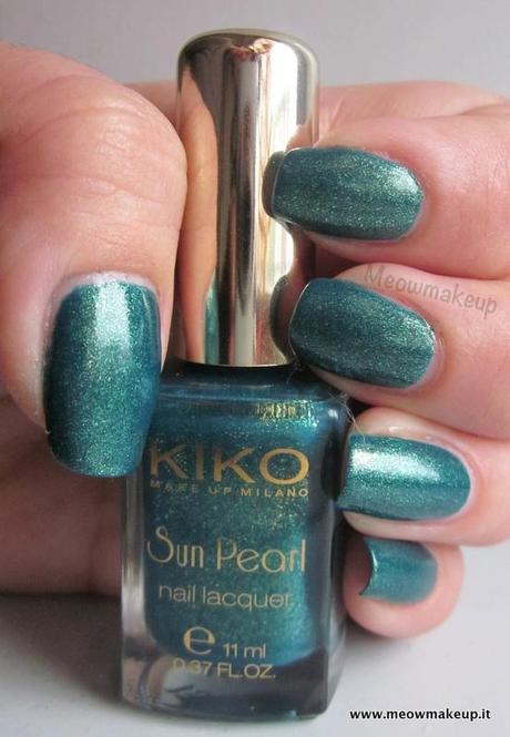 KIKO Fierce Spirit: Sun Pearl Nail Lacquer 428 River Green