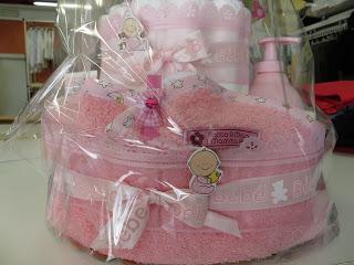 torta di pannolini pink per sara