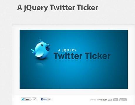 I Migliori Twitter jQuery Plugins