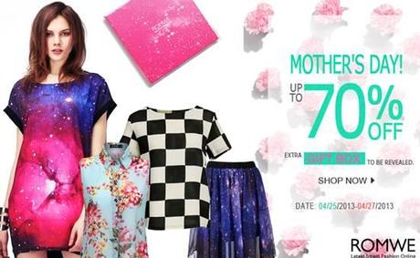 Mother's day gift : 70% Off at Romwe.com