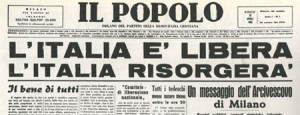 Memoria di un sacrificio importante – 25 APRILE 1945