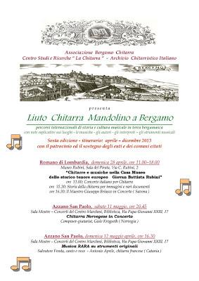 “Chitarre e musiche nella Casa Museo dello  storico tenore europeo Giovan Battista Rubini” Terza Edizione domenica 28 aprile 2013