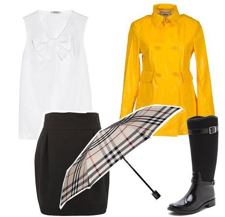 Chic outfit for rainy days!