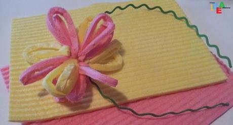 cerchietto-spugne PANNI SPUGNA VILEDA CHE PRENDONO VITA CREATIVAMENTE