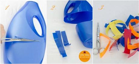 TUTORIAL: PORTAVASI RICICLANDO FLACONI DI PLASTICA (ECO-CRAFT TOUR) / Tutorial: recycled plastic vase holder