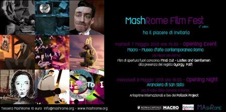 Al via la seconda edizionedi MASHROME FILM FEST, Dal 7 al 9 Maggio. invito