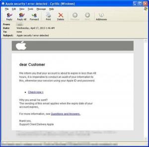 Account Apple rubati: Attenzione apple_id_phish