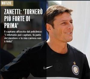 Javier Zanetti su Inter.it