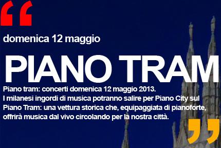 Piano City Milano programma PIANO TRAM