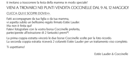 ESTEE LAUDER e COCCINELLE: stile e bellezza per la festa della mamma!