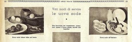 Riviste femminili d'epoca: Ricette di cucina da