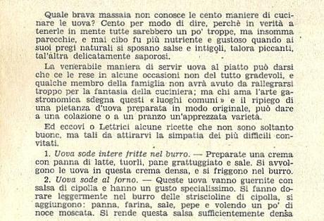 Riviste femminili d'epoca: Ricette di cucina da