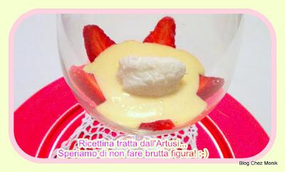 Menu Diana Krall (Dessert) Meringa soffice affogata nella crema inglese