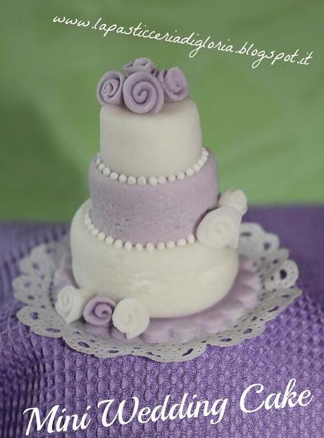 Mini Wedding Cake in pasta di zucchero
