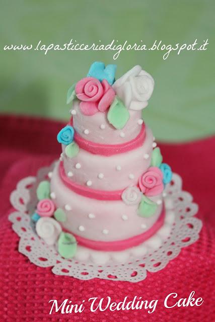Mini Wedding Cake in pasta di zucchero
