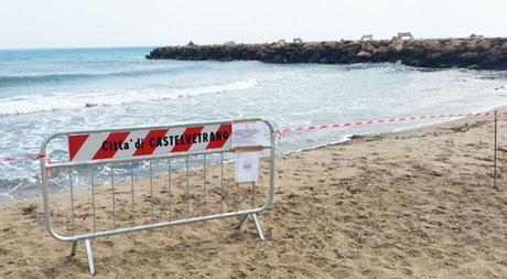 Ordigno bellico a Marinella di Selinunte. Transennata la spiaggia Ordigno bellico a Marinella di Selinunte. Transennata la spiaggia