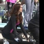 Megan Fox atletica e sexy sul set del nuovo film