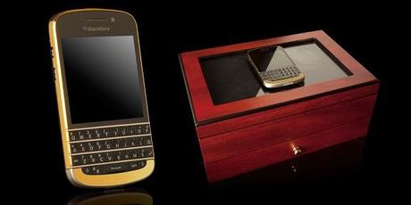 BlackBerry Q10 anche in versione 24 carati!