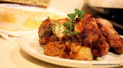 Coniglio in crosta di crackers e topinambur al forno Coniglio in crosta di crackers e topinambur al forno