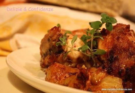 Coniglio in crosta di crackers e topinambur al forno Coniglio in crosta di crackers e topinambur al forno