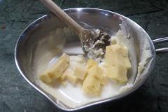 Zuccotto di Bucatini alle Zucchine e Prosciutto con Vellutata alla fontina IMG_3615