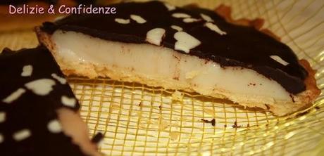 Crostatine con creme caramel e copertura fondente Crostatine con creme caramel e copertura fondente