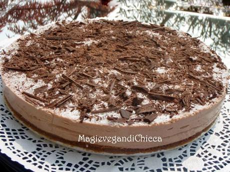 Cheesecake al cocco con scaglie di cioccolato OLYMPUS DIGITAL CAMERA