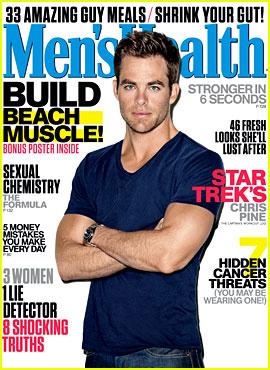 Chris Pine muscoli Cover Men's Health