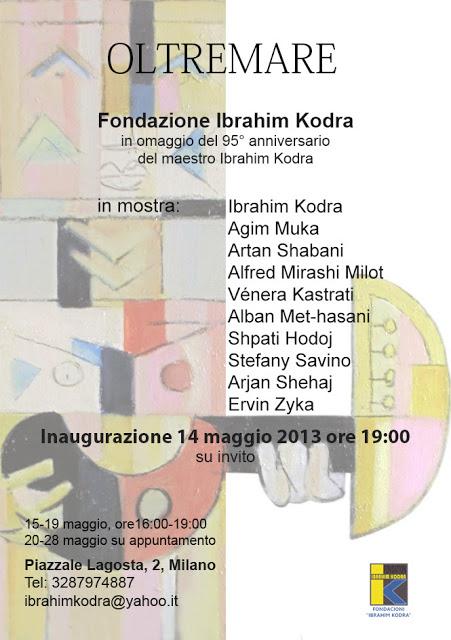 OLTREMARE in onore del 95° anniversario del maestro Ibrahim Kodra, presso Fondazione Kodra.
