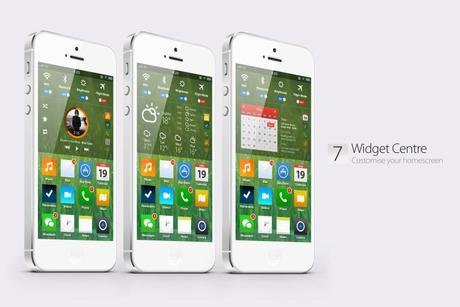 iOS 7 Concept Design, benvenuti nel futuro di iPhone home screen ios7 concept