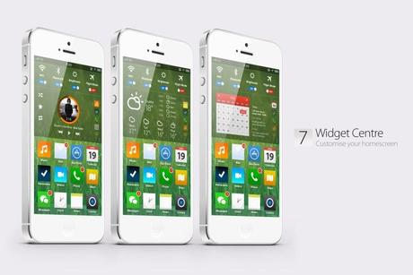 home screen ios7 concept