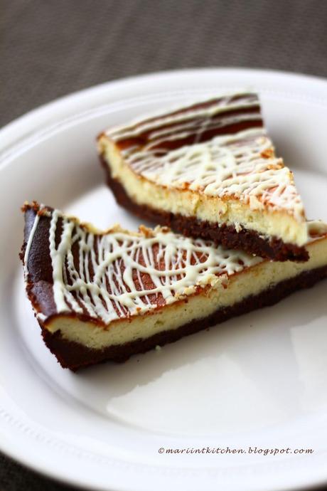 CHEESE CAKE AL DOPPIO CIOCCOLATO PER FESTEGGIARE IL PRIMO BLOGCOMPLEANNO